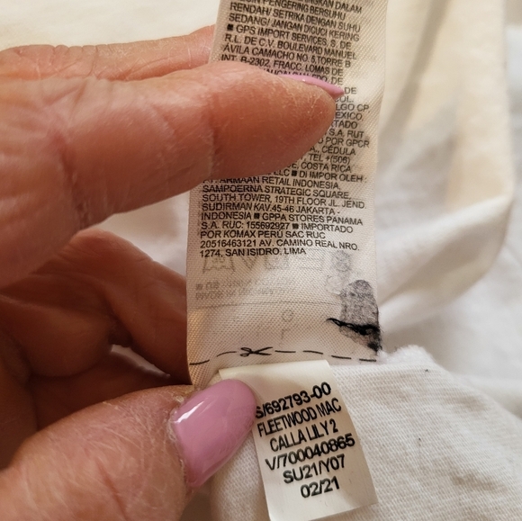 Fleetwood Mac White Graphic T-Shirt Large Old Navy - Picture 12 of 13
